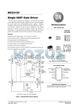 MC33153_06 datasheet - Single IGBT Gate Driver