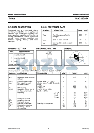 MAC223A8X datasheet - Triacs