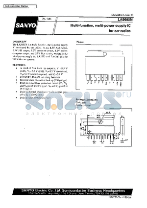 LA5685N datasheet - Multi-function,Multi-power supply IC for car radios