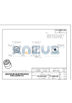 FG-23629-C36 datasheet - MICROPHONE