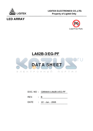 LA62B-3-EG-PF datasheet - LED ARRAY