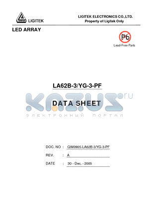 LA62B-3-YG-3-PF datasheet - LED ARRAY