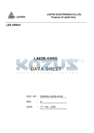 LA62B-4-H3G datasheet - LED ARRAY