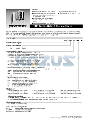 7090-06-DS-P1-R1 datasheet - Network Interface Device
