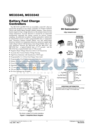 MC33342DG datasheet - Battery Fast Charge Controllers