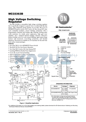 MC33363B_10 datasheet - High Voltage Switching Regulator