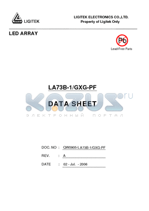 LA73B-1-GXG-PF datasheet - LED ARRAY