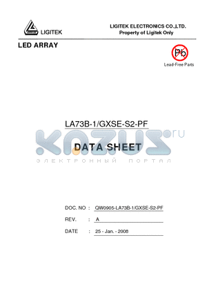 LA73B-1-GXSE-S2-PF datasheet - LED ARRAY