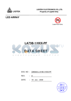 LA73B-1-HXX-PF datasheet - LED ARRAY