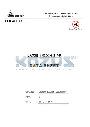 LA73B-1-X.X.H-3-PF datasheet - LED ARRAY