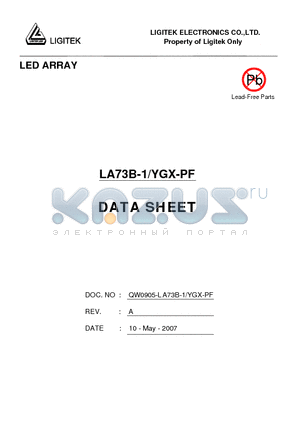 LA73B-1-YGX-PF datasheet - LED ARRAY