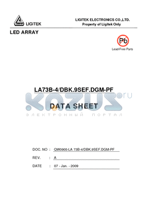 LA73B-4-DBK.VY.DGM-PF datasheet - LED ARRAY