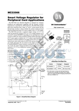 MC33566 datasheet - Smart Voltage Regulator for Peripheral Card Applications