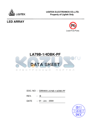 LA79B-1-4DBK-PF datasheet - LED ARRAY