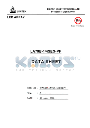LA79B-1-4SEG-PF datasheet - LED ARRAY