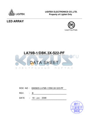 LA79B-1-DBK.3X-S22-PF datasheet - LED ARRAY