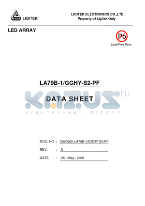 LA79B-1-GGHY-S2-PF datasheet - LED ARRAY
