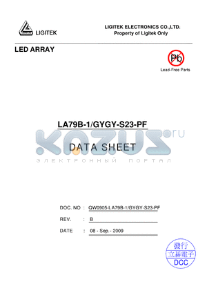 LA79B-1-GYGY-S23-PF datasheet - LED ARRAY