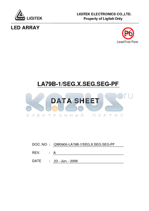 LA79B-1-SEG.X.SEG.SEG-PF datasheet - LED ARRAY