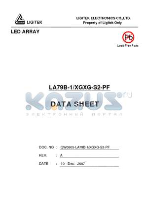 LA79B-1-XGXG-S2-PF datasheet - LED ARRAY