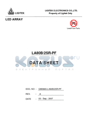 LA80B-2SR-PF datasheet - LED ARRAY