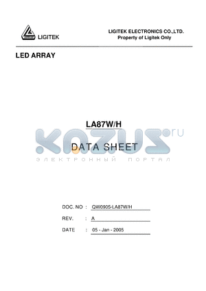 LA87W-H datasheet - LED ARRAY