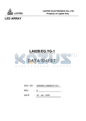 LA92B-EG.YG-1 datasheet - LED ARRAY