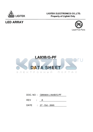 LA93B-G-PF datasheet - LED ARRAY