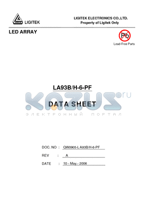 LA93B-H-6-PF datasheet - LED ARRAY
