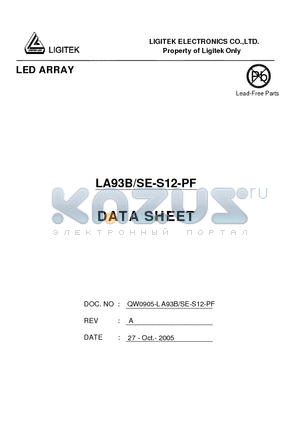 LA93B-SE-S12-PF datasheet - LED ARRAY