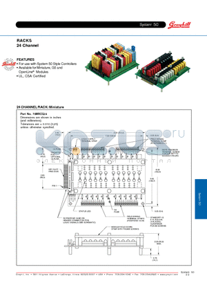 70MRCQ24-EC datasheet - RACKS 24 Channel