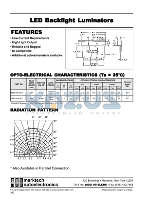 MTBL2410S-G datasheet - Marktech Backlight Element (4 leaded)