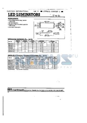 MTBL4411-O datasheet - LED LUMINATORS