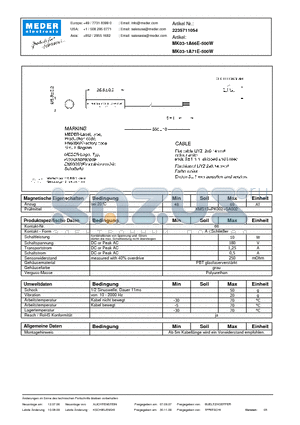 MK03-1A66E-500W_DE datasheet - (deutsch) MK Reed Sensor