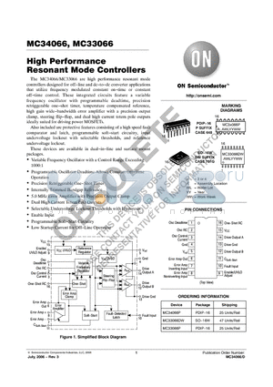 MC34066P datasheet - High Performance High Performance