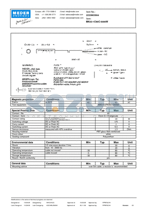 MK03-1C90C-5000W_09 datasheet - MK Reed Sensor