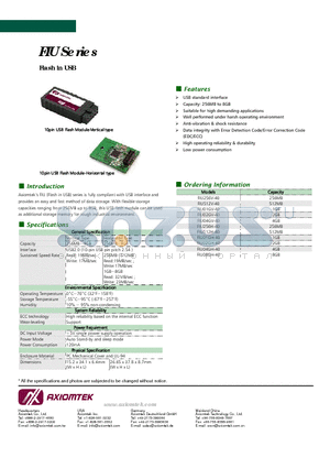 FIU512H-40 datasheet - USB standard interface