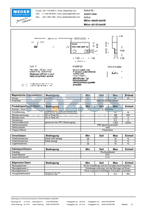 MK04-1A66B-5000W_DE datasheet - (deutsch) MK Reed Sensor