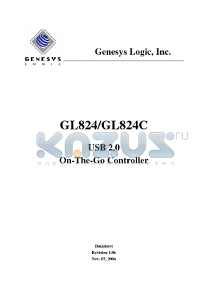 GL824-MZGXX datasheet - USB 2.0 On-The-Go Controller