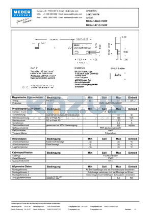 MK04-1A71C-700W_DE datasheet - (deutsch) MK Reed Snesor