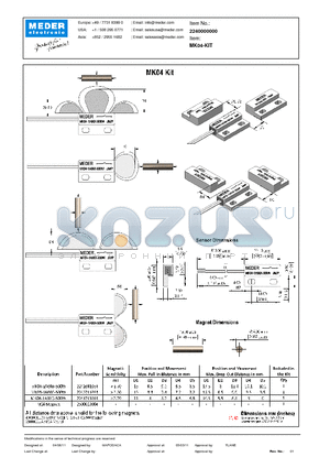 MK04-KIT datasheet - MK Reed Sensor