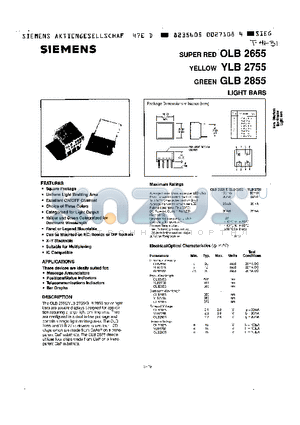 GLB2855 datasheet - LIGHT BARS