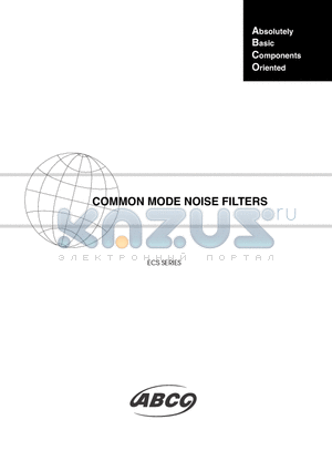 ECS21P2181 datasheet - COMMON MODE NOISE FILTERS