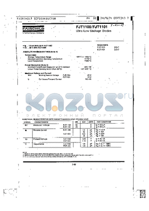 FJT1101 datasheet - Ultra Low Leakage Diodes