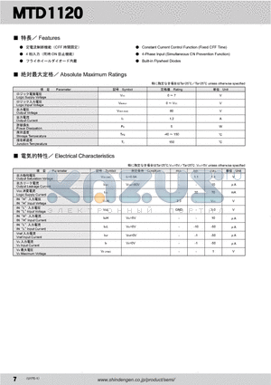 MTD1120_10 datasheet - Constant Current Control Function (Fixed OFF Time