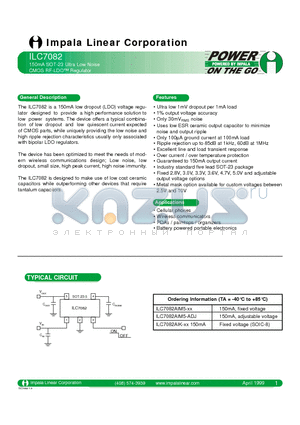 ECU-V1H103KBV datasheet - 150MA SOT-23 ULTRA LOW NOISE CMOS RF-LDO REGULATOR