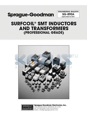 GLSA15100 datasheet - SURFCOIL^ SMT INDUCTORS AND TRANSFORMERS (PROFESSIONAL GRADE)