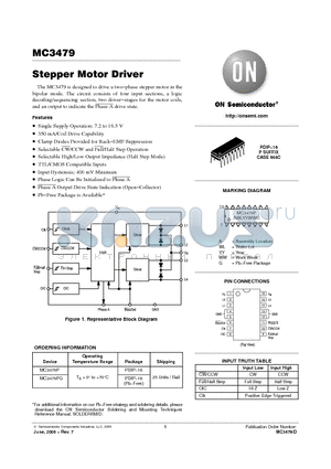 MC3479 datasheet - Stepper Motor Driver