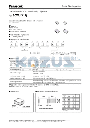 ECWU2124V16 datasheet - Plastic Film Capacitors