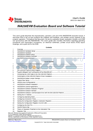 ED555-2DS datasheet - INA230EVM Evaluation Board and Software Tutorial